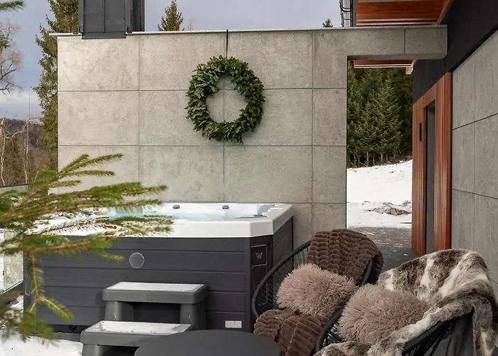 木屋 Luxury Lapsze Z Jacuzzi Bialka Tatrzanska